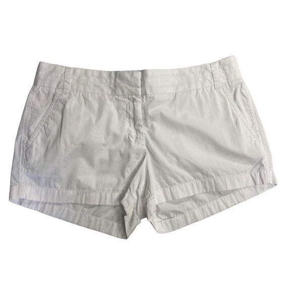 J. CREW Chino White Shorts 2.5” Inseam Size 8 - Picture 1 of 10